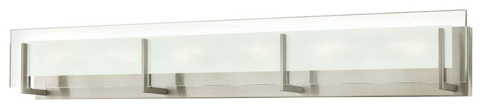 Hinkley Latitude Extra Large Six Light Vanity, Brushed Nickel