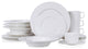 Stone Lain Sylvie Bone China 20 Piece Dinnerware Set, White