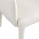 Pelle Faux Leather Accent/Dining Chair, Cream