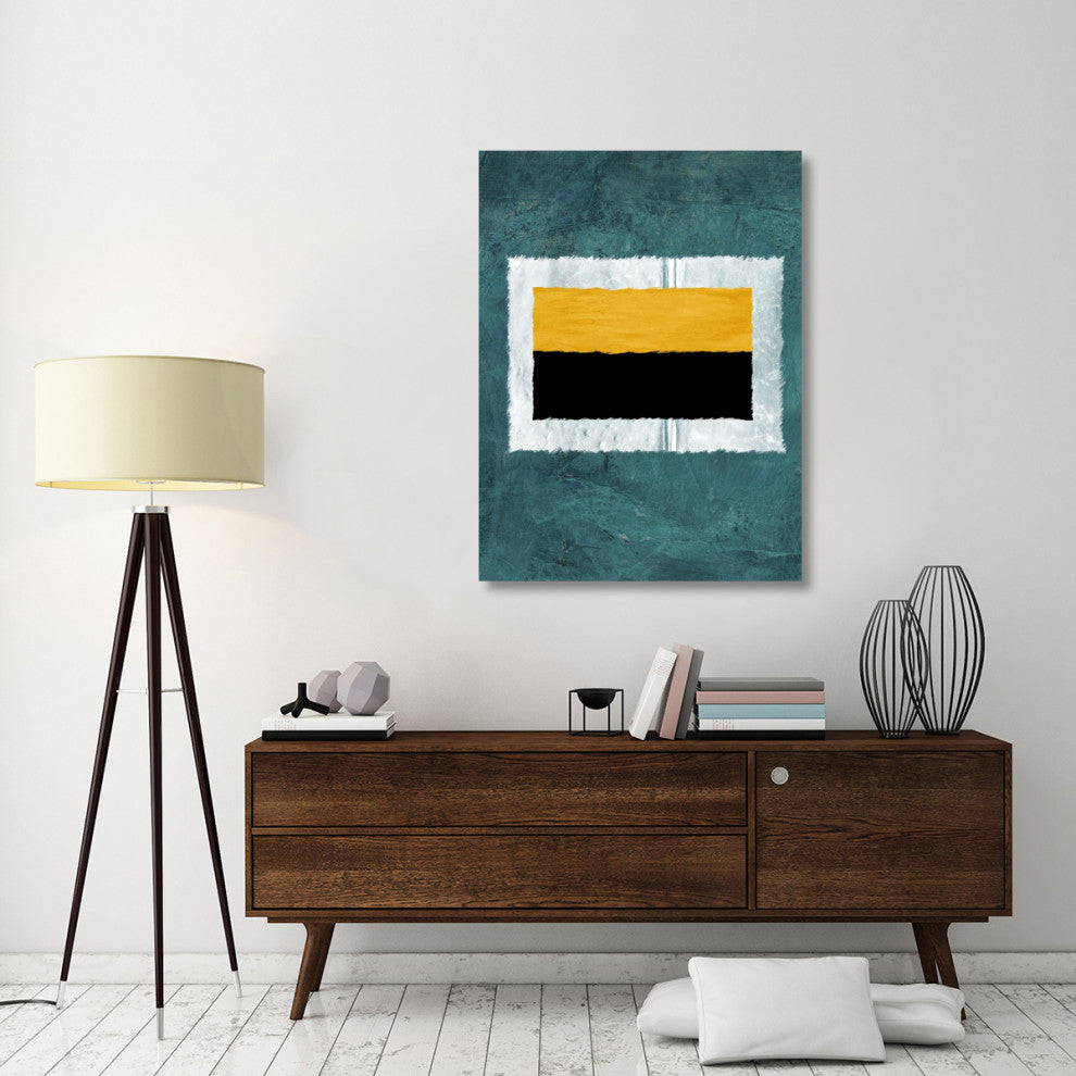 "Green And Yellow Abstract Theme 5" Fine Art Print