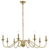 Living District Rohan 42" Chandelier in Satin Gold
