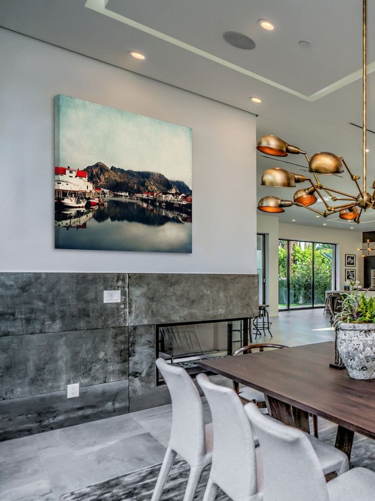 "Mountain Living" Print on Wrapped Canvas by Ingrid Beddoes