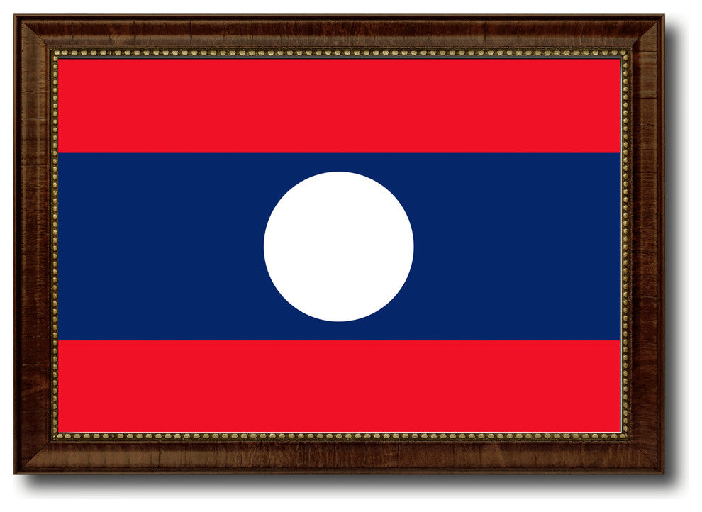 Laos Country Flag Canvas Print, 21"x30"