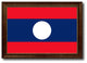 Laos Country Flag Canvas Print, 21"x30"
