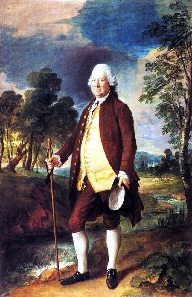 Thomas Gainsborough Sir Benjamin Truman, Gallery Wrapped Canvas Print, 18"x27"