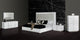 AandX Victoria White Crocodile Nightstand