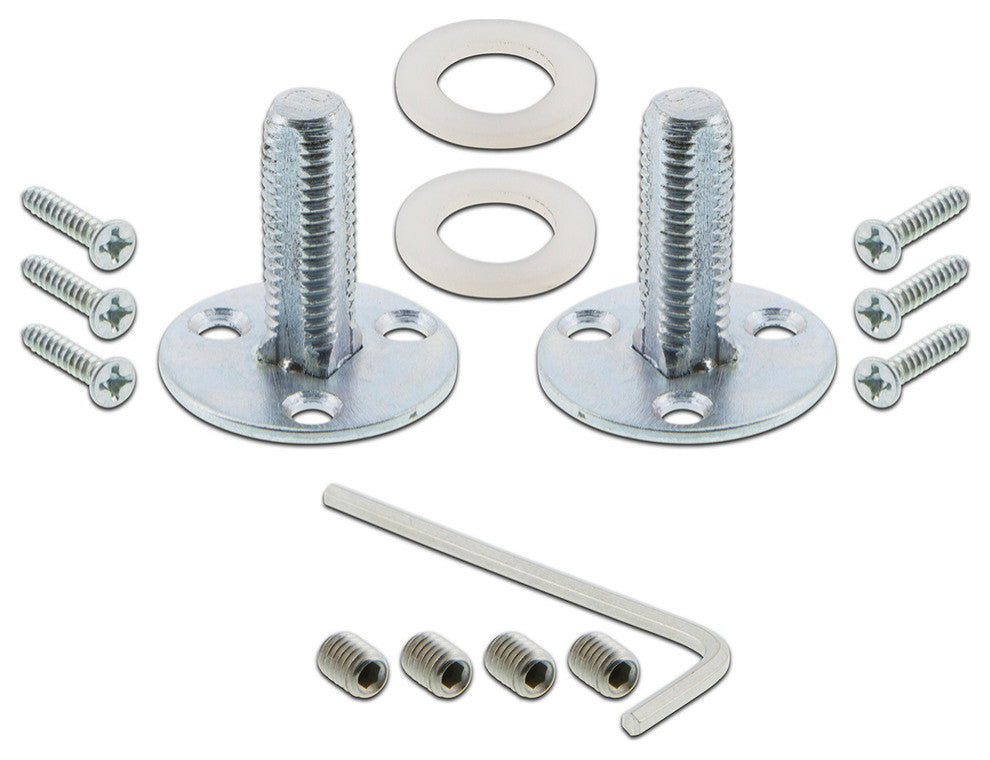 Single Classic Rosette With Crystal Knob, Antique Pewter, Satin Nickel, Double D