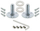 Single Classic Rosette With Crystal Knob, Antique Pewter, Satin Nickel, Double D