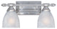 Apollo 2-Light Bath Bar, Satin Platinum
