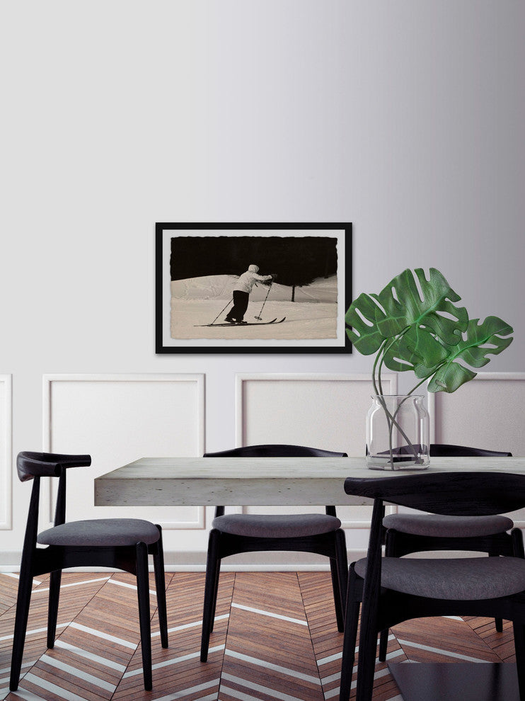 "Cross Country Ski" Framed Painting Print, 18"x12"