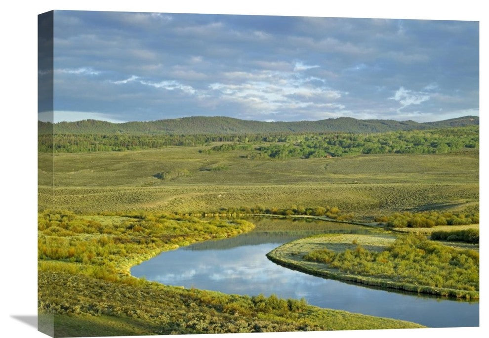 "Cloudy Skies Over Green River, Bridger-Teton National Forest, Wyoming" Artwork