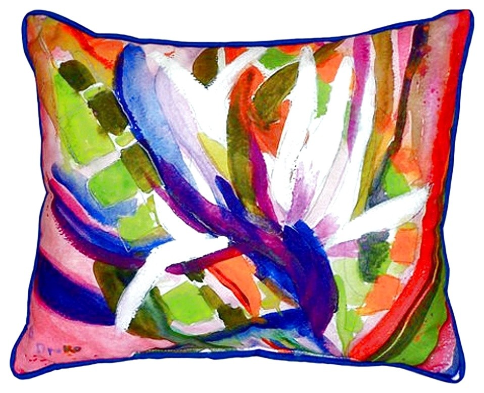 Betsy's Bird of Paradise Small Indoor/Outdoor Pillow 11x14 - Set of Two