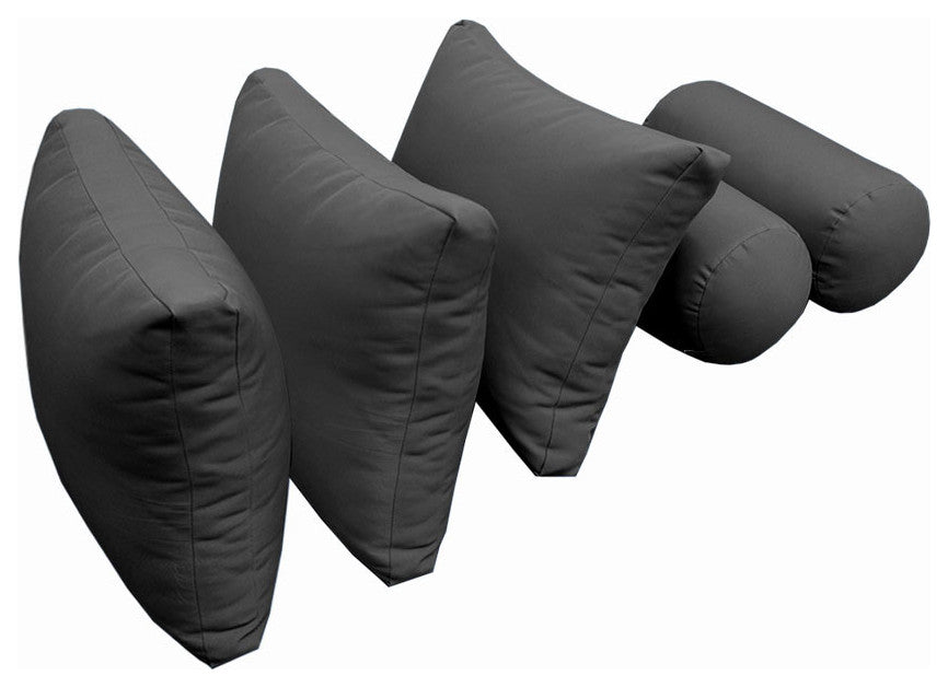 S3 Queen Size 6PC Knife Edge Daybed Mattress Cushion Bolster Complete Set AD003