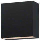 Black LED Outdoor Wall Sconce from the Cubed Collection