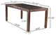 GDF Studio Marin Dark Brown Acacia Wood Outdoor Dining Table