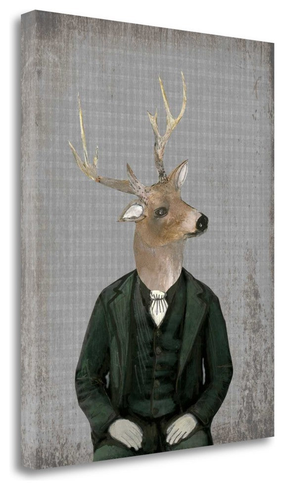 "Mr. White Tall" By Sarah Ogren, Giclee Print on Gallery Wrap Canvas