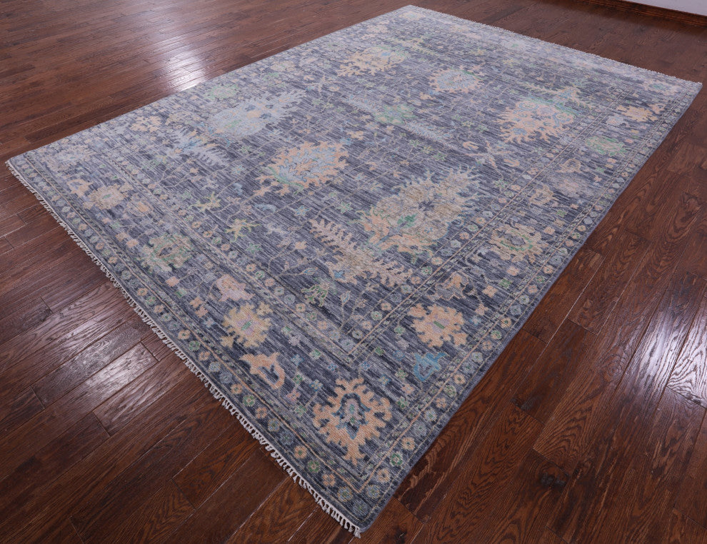 8' 11" X 12' 5" Turkish Oushak Handmade Wool Rug - Q15589-3613
