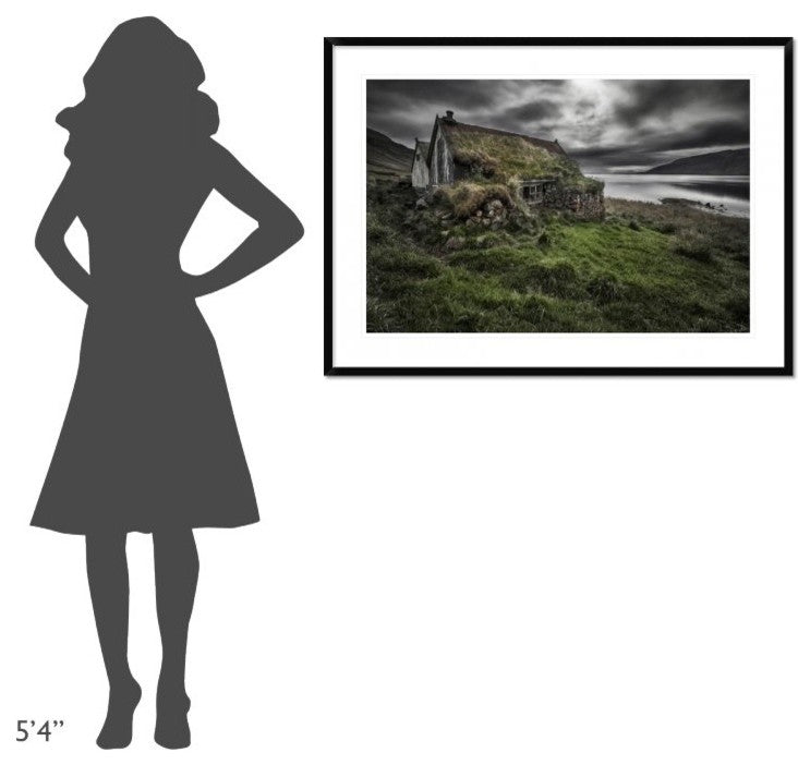 "Turf And Stones" Framed Digital Print by Bragi Ingibergsson, 44x32"