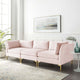 Sofa, Velvet, Pink, Modern, Living Lounge Room Hotel Lobby Hospitality