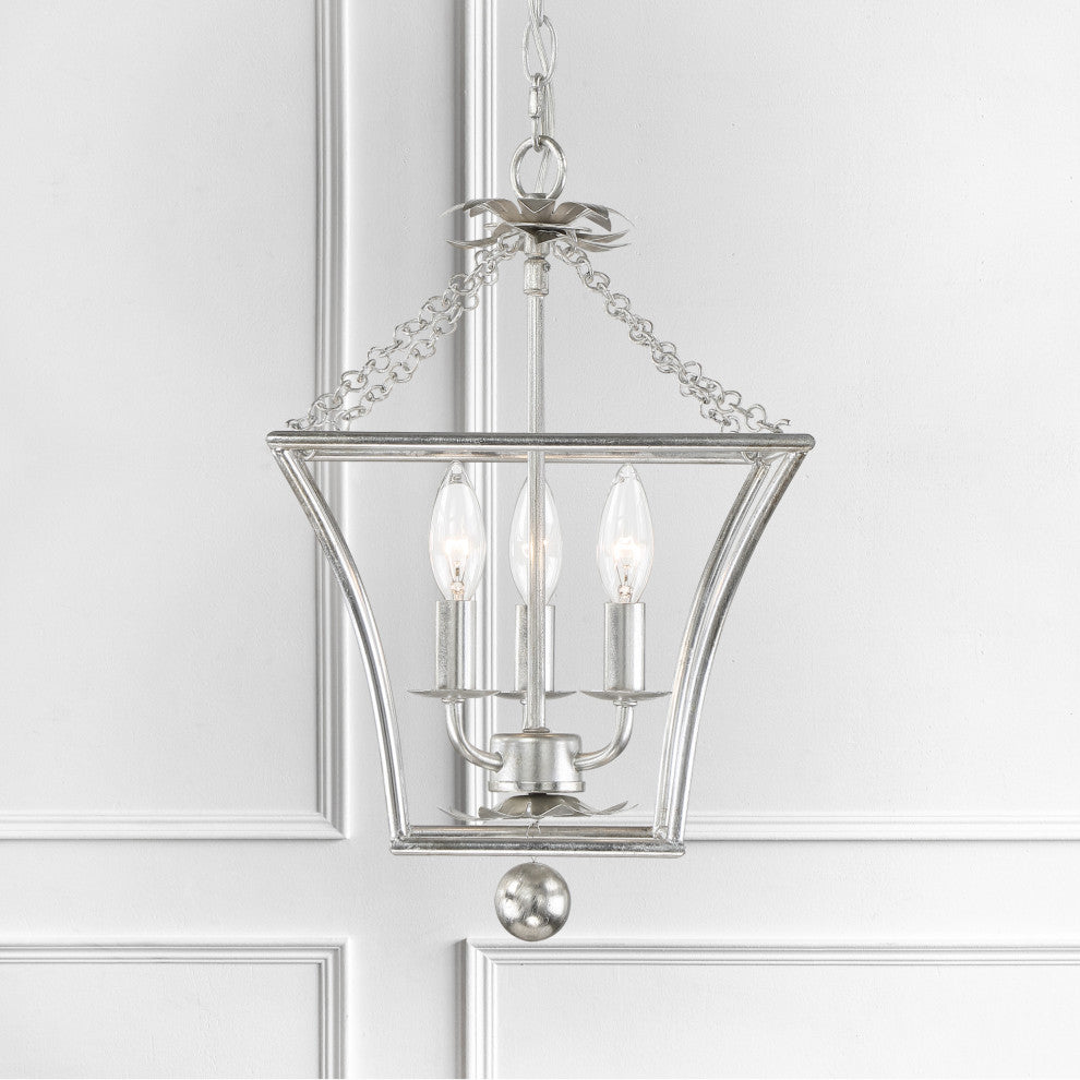 Crystorama Lighting Group 514 Broche 3 Light 11"W Taper Candle - Antique Gold