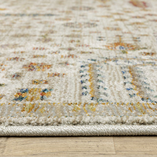Adeline Ancient Traditions Ivory/Gold Area Rug Runner 2'3" x 8'
