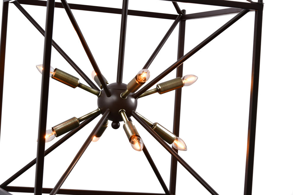 Lazzur Touques 8 Light 16" Matte Oil Rubbed Bronze Pendant