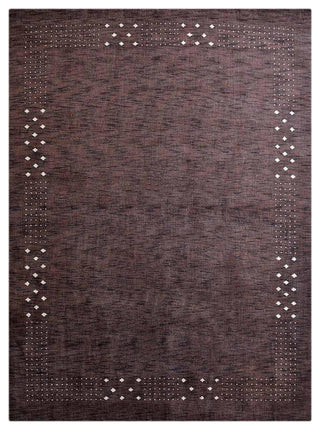 HAND KNOTTED LOOM WOOL ECO-FRIENDLY AREA RUGS - Rectangle, Brown, Contemporary