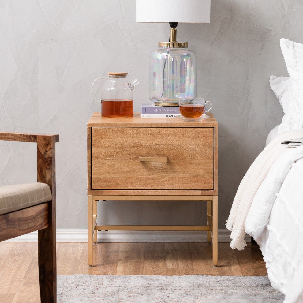 Eden Night Stand Table, Natural