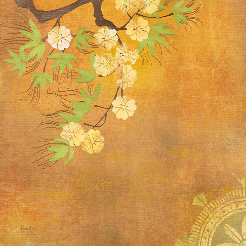 "Zen Chakra III" Painting Print on Canvas by Evelia