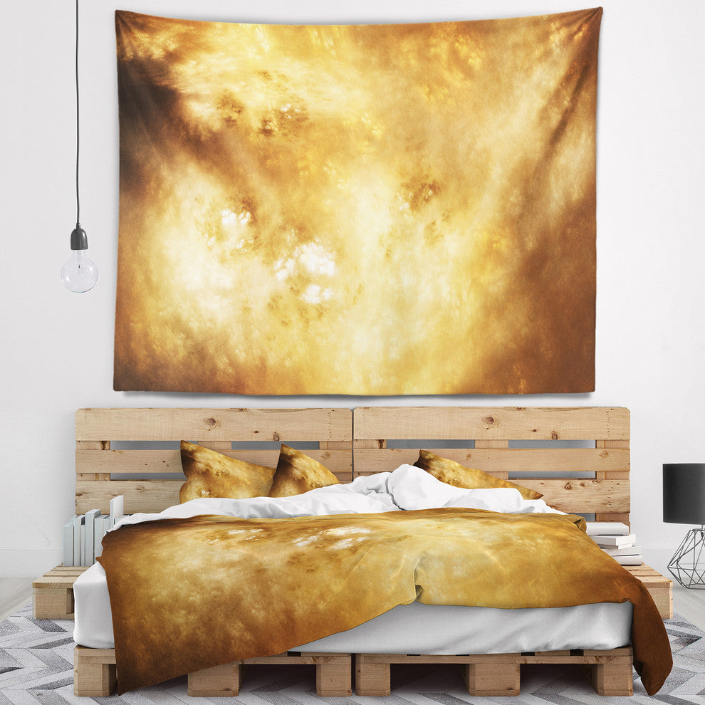 Perfect Brown Starry Sky Abstract Wall Tapestry, 80"x68"