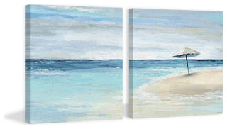 Paradise Shore II Diptych, 64"x32"