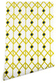 Deny Designs Heather Dutton Annika Diamond Citron Wallpaper, Yellow, 2'x10'
