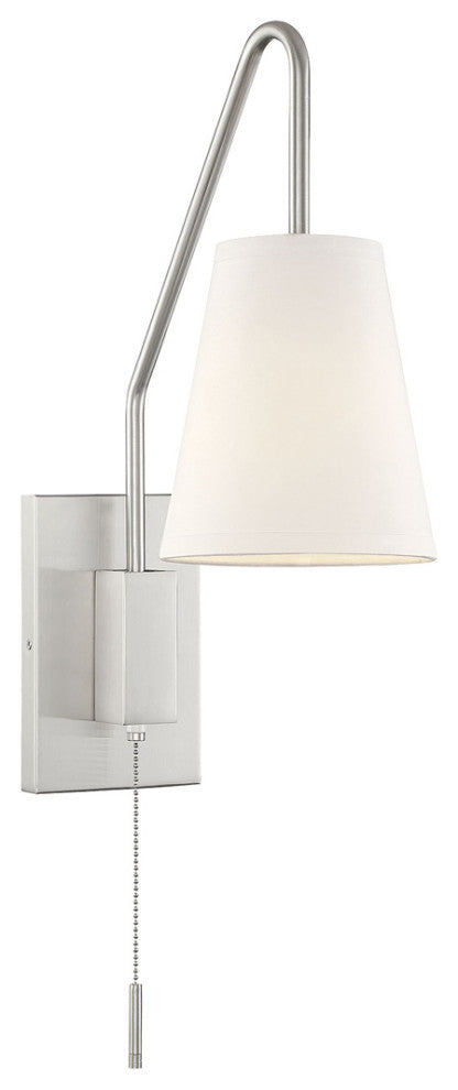 Owen 1-Light Wall Sconce, Satin Nickel