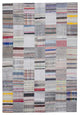 Rug N Carpet - Handmade Oriental 9' 10'' x 6' 8'' Tribal Patchwork Kilim Rug