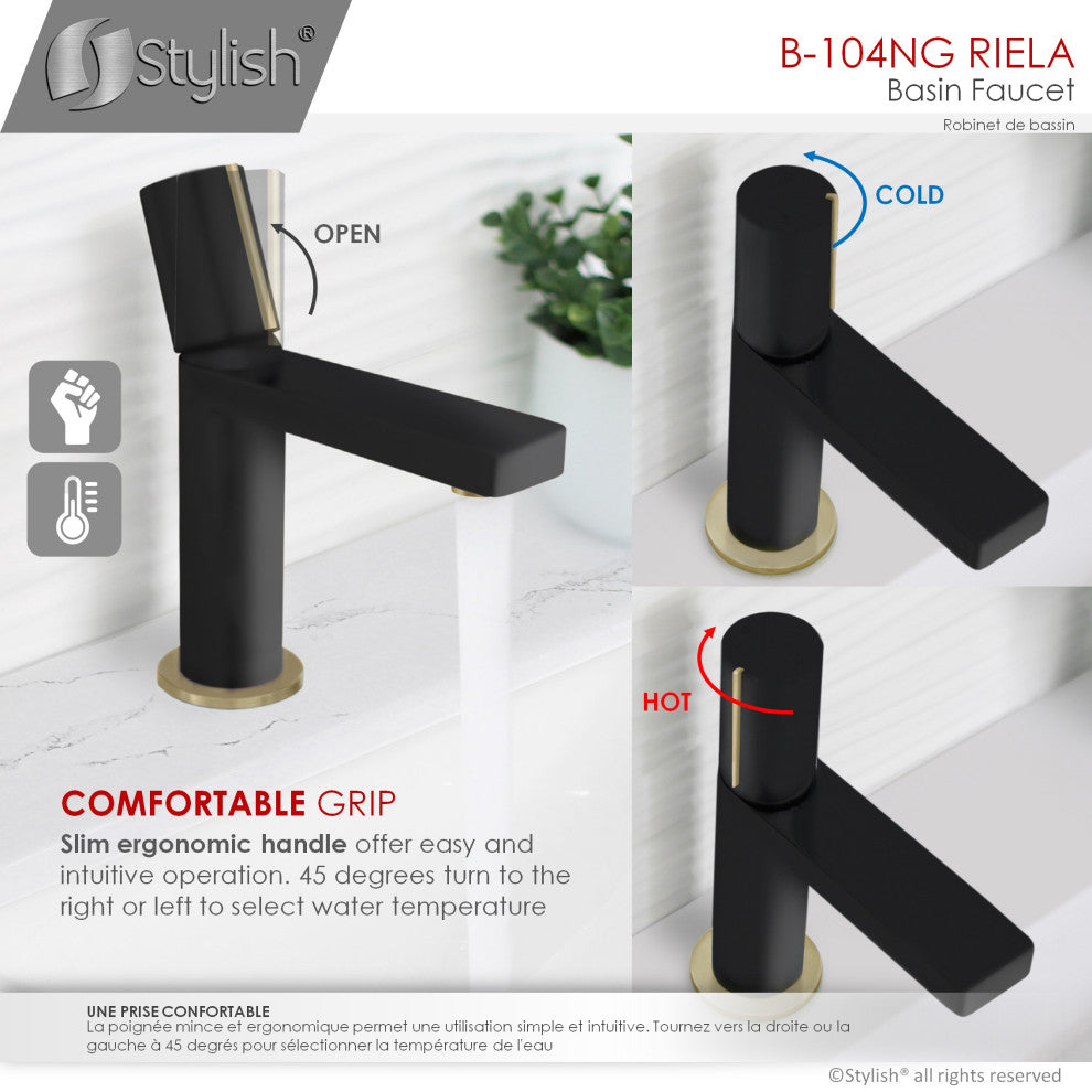 STYLISH Single Handle Modern Bathroom Faucet Basin Sink Faucet