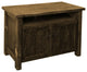Barnwood Style Timber Peg Entertainment Stand, Driftwood