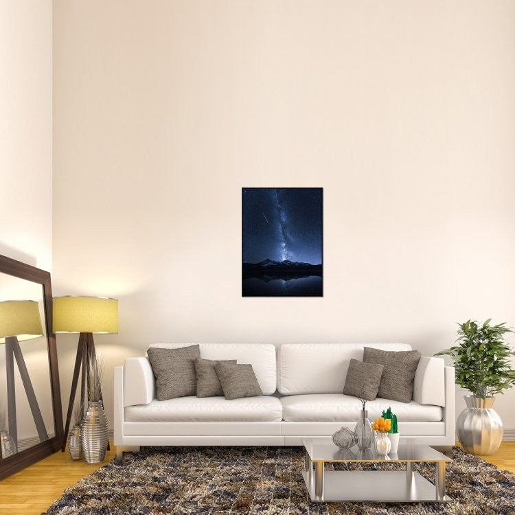 "Galaxies Reflection" Framed Canvas Giclee by Toby Harriman, 27x37"
