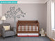 Beautiful Tree Fabric Wall Decal, Tree Wall Decor, Charcoal