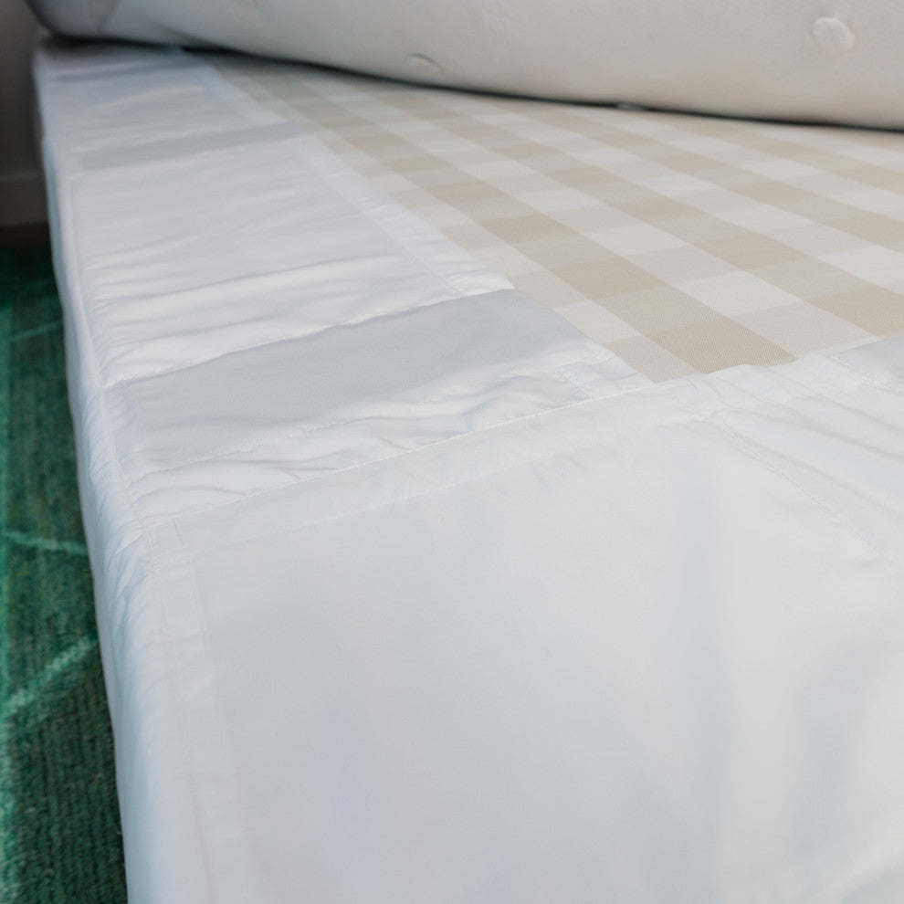 Polyester 14" Drop Pleated, Full, White