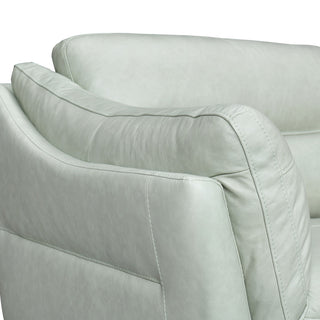 Franz Mint Leather Sofa, Mint