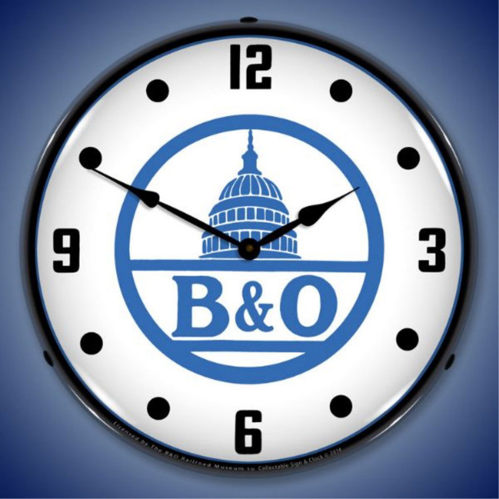 BOR1408534 B&O Railroad 2 Clock