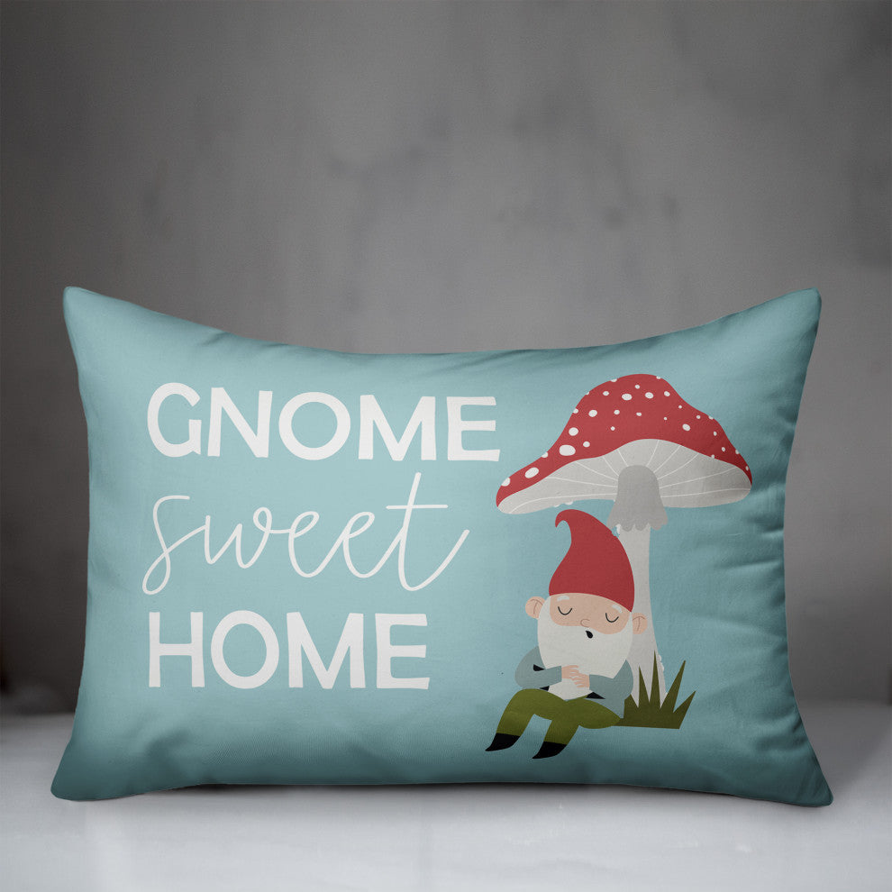 Gnome Sweet Home 5 14x20 Spun Poly Pillow