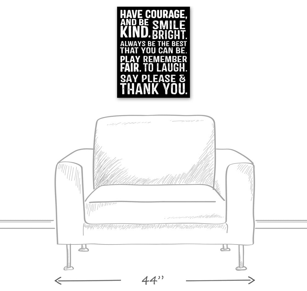 Awesome Words 16x20 Canvas Wall Art