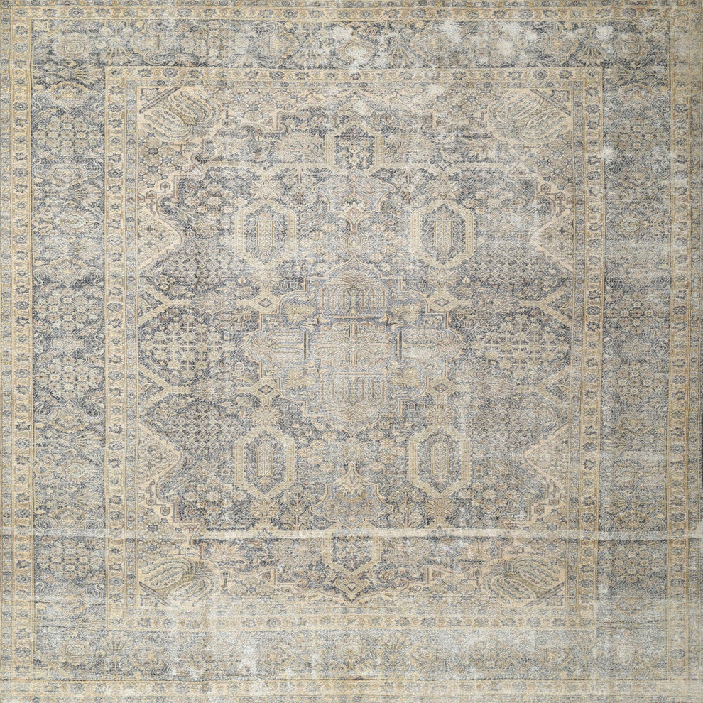 Ahgly Company Indoor Square Traditional Area Rugs, 6' Square