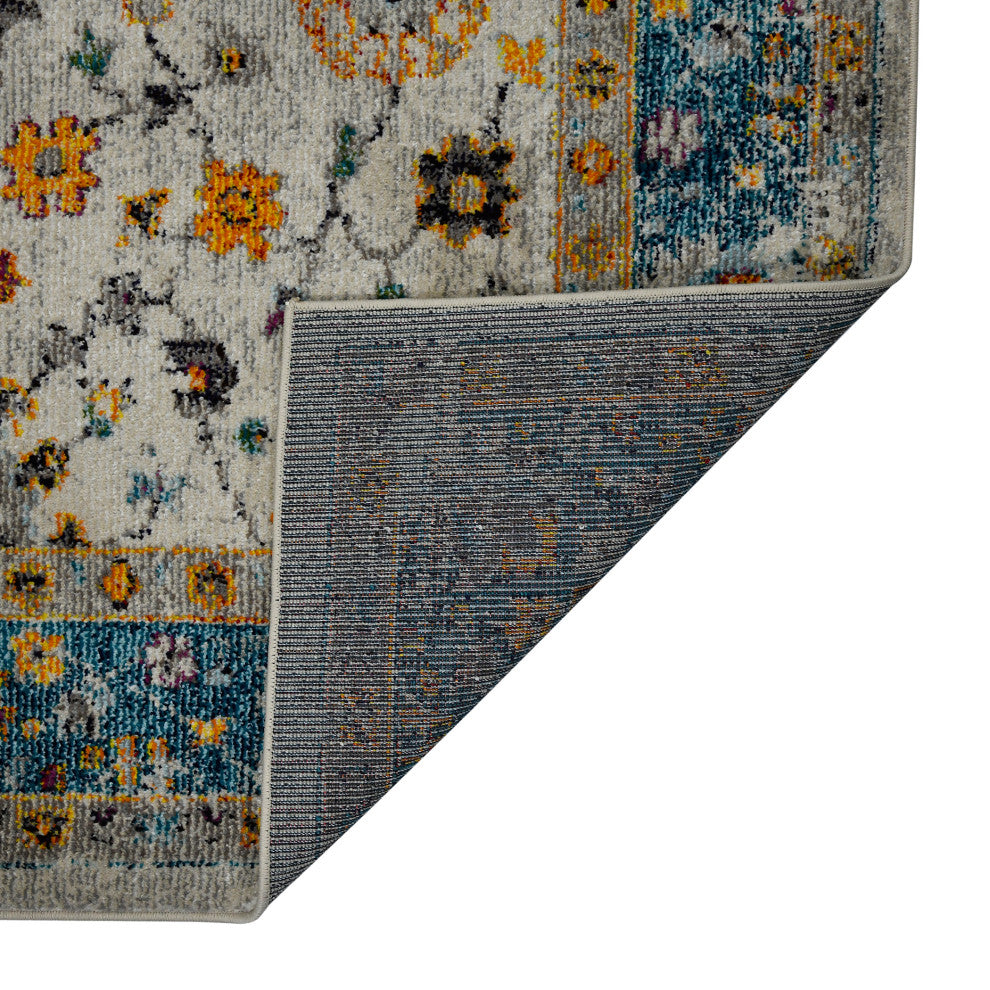 Montana Filomina Area Rug, Blue, 7'10" x 10'10", Bordered