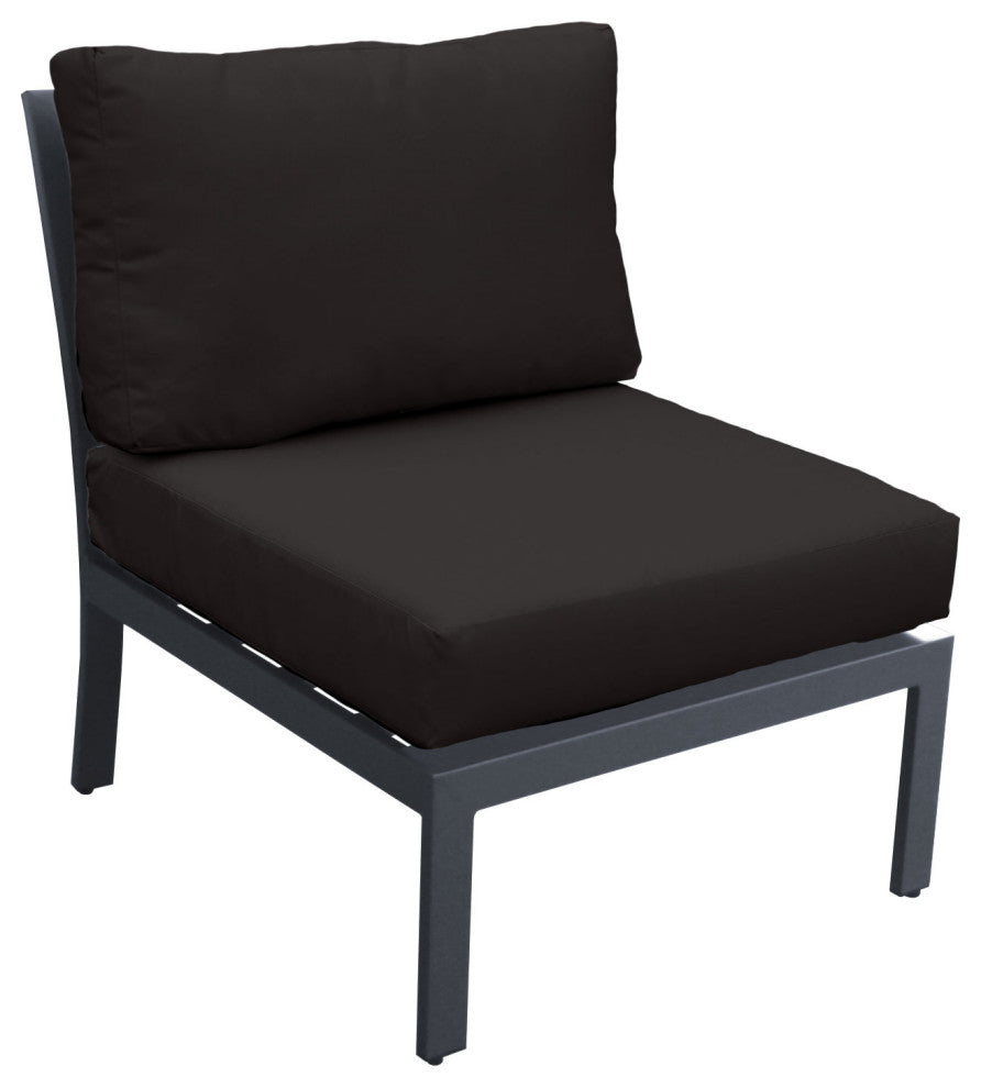 Lexington 3 Piece Outdoor Aluminum Patio Furniture Set 03c Black