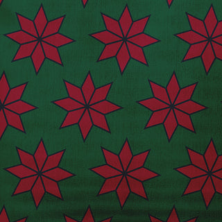 Pine Colored Christmas Stars Christmas Polyester Throw Pillow, 20"x20"