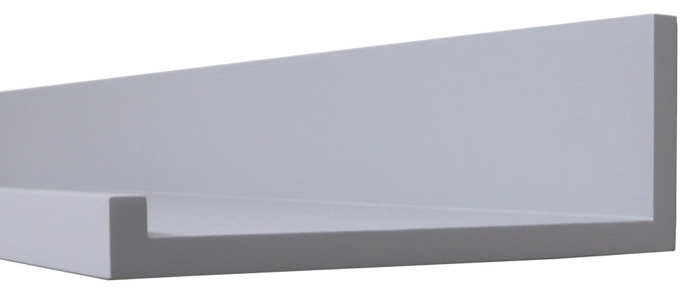 InPlace Deep Ledge Shelf, Gray, 24"