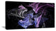 "Billowing Smoke Blue Purple" Abstract Digital Art Canvas Print