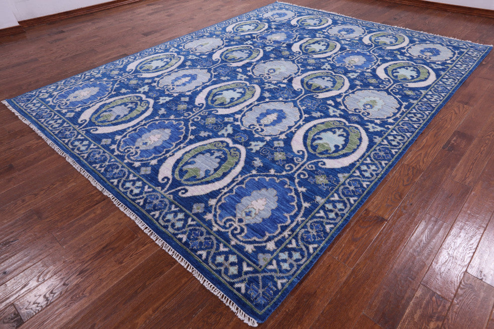 William Morris Handmade Wool Rug 9' 2" X 12' 2" - Q13599